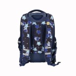 Mochila Elf C/carro B.goma 6463B 2 Div Azul